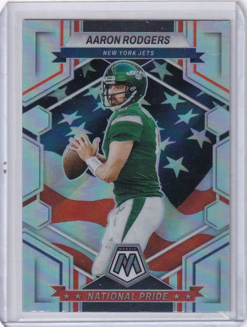 2023 Panini Mosaic Prizm #253 Aaron Rodgers - New York Jets - Football Card Single