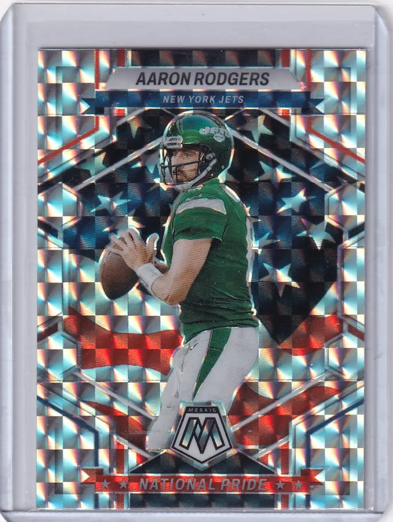2023 Panini Mosaic Reactive Prizm #253 Aaron Rodgers - New York Jets - Football Card Single
