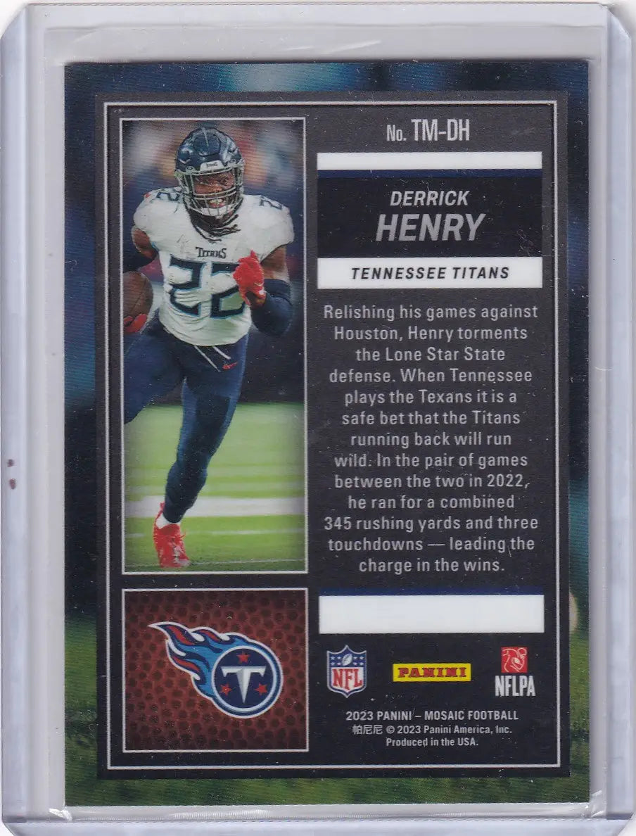 2023 Panini Mosiac #TM-DH Derrick Henry - Tennessee Titans - Football Card Single
