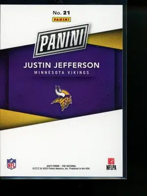 2023 Panini National Convention Justin Jefferson #21 41/99 Football - Football Card Single