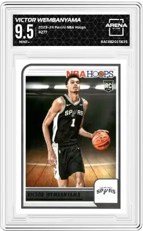 2023 Panini NBA Hoops Victor Wembanyama #277 Basketball AC 9.5 - Basketball Card Single