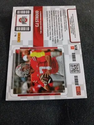 2023 Panini Optic - College Ticket. C.J. Stroud #2 (RC). Ohio State. NRMT+ - Football Card Single