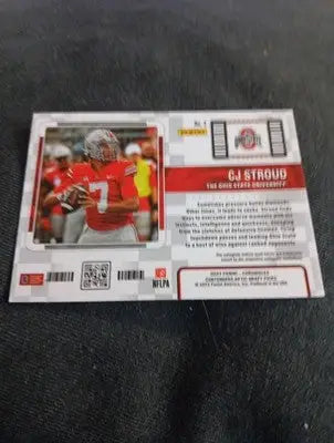 2023 Panini Optic - College Ticket. C.J. Stroud #2 (RC). Ohio State. NRMT+ - Football Card Single