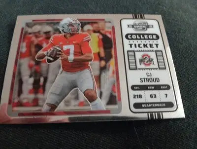 2023 Panini Optic - College Ticket. C.J. Stroud #2 (RC). Ohio State. NRMT+ - Football Card Single