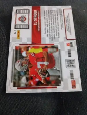 2023 Panini Optic - College Ticket. C.J. Stroud #2 (RC). Ohio State. NRMT+ - Football Card Single