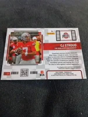2023 Panini Optic - College Ticket. C.J. Stroud #2 (RC). Ohio State. NRMT+ - Football Card Single