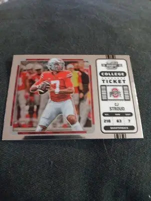 2023 Panini Optic - College Ticket. C.J. Stroud #2 (RC). Ohio State. NRMT+ - Football Card Single