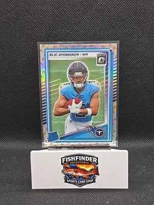 2023 Panini Optic Fire Emoji Rated Rookie Prizm Elic Ayomanor #235 Titans - Football Card Single