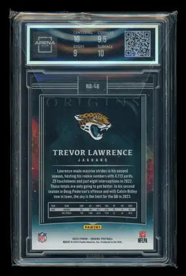 2023 Panini Origins Trevor Lawrence #46 Football Arena Club 9.5 - Football Card Single