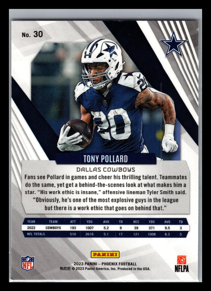 2023 Panini Phoenix #30 Tony Pollard Dallas Cowboys - Football Card Single