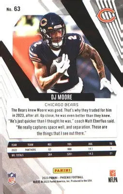 2023 Panini Phoenix #63 DJ Moore - Football Card Single