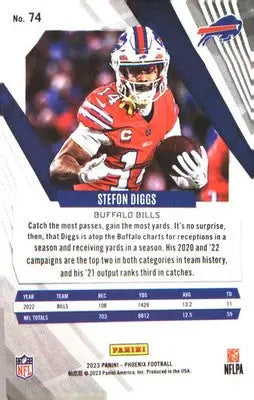 2023 Panini Phoenix #74 Stefon Diggs - Football Card Single