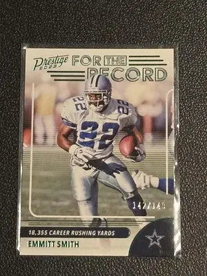 2023 Panini Prestige #19 Emmitt Smith For the Record Xtra Points Green #/149 - Football Card Single