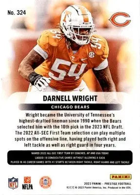 2023 Panini Prestige #324 Darnell Wright Xtra Points Hyper - Football Card Single