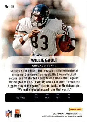 2023 Panini Prestige #56 Willie Gault Xtra Points Hyper - Football Card Single