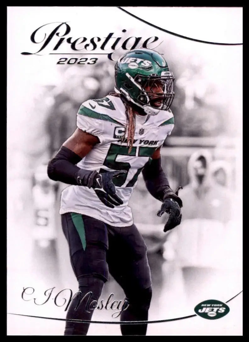 2023 Panini Prestige CJ Mosley #227 New York Jets Football Card NFL Sports - Football Card Single