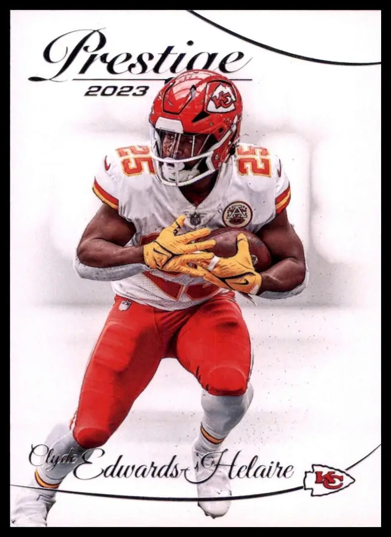 2023 Panini Prestige Clyde Edwards Helaire #144 Kansas City Chiefs Football Card - Football Card Single