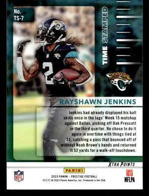 2023 Panini Prestige #TS-7 Rayshawn Jenkins Time Stamped - Football Card Single