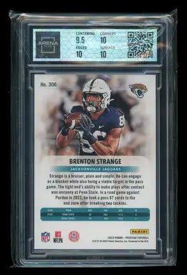 2023 Panini Prestige Xtra Points Prem Purple Brenton Strange #306 91/99 RC AC 10 - Football Card Single