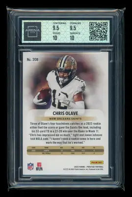 2023 Panini Prestige Xtra Points Premium Red Chris Olave #208 009/399 AC 10 - Football Card Single