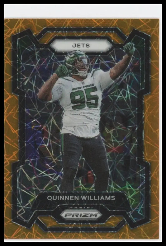 2023 Panini Prism Orange Laser Quinnen Williams #234 New York Jets Football Card - Football Card Single