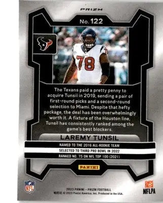 2023 Panini Prizm #122 Laremy Tunsil Silver - Football Card Single