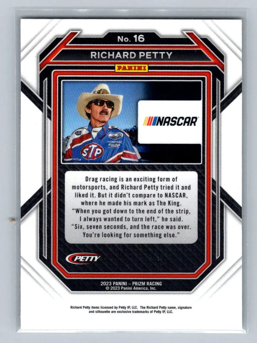 2023 Panini Prizm #16 Richard Petty Petty Enterprises - Racing Card Single