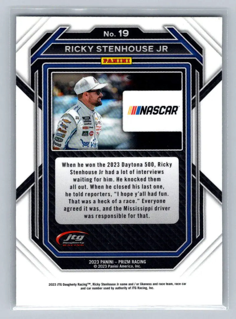 2023 Panini Prizm #19 Ricky Stenhouse Jr. JTG Daugherty Racing - Racing Card Single