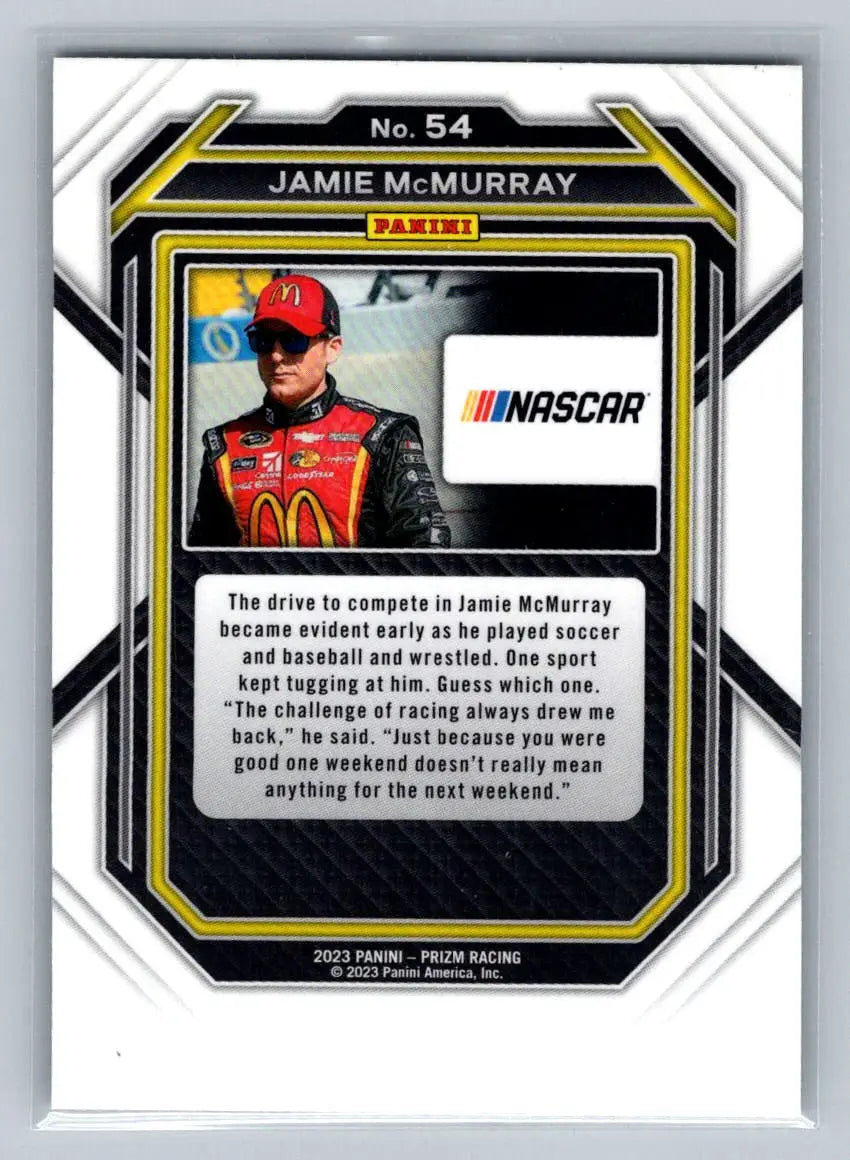 2023 Panini Prizm #54 Jamie McMurray Chip Ganassi Racing - Racing Card Single