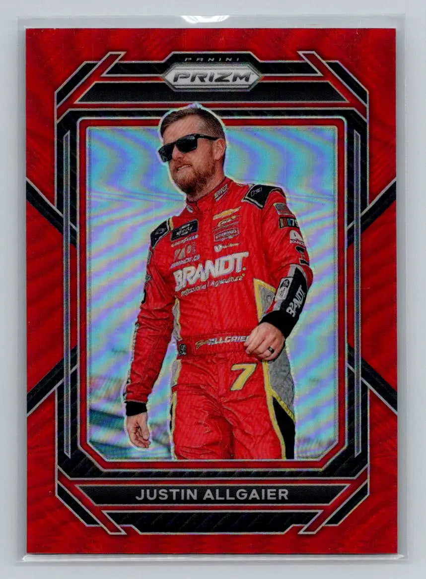 2023 Panini Prizm #61 Justin Allgaier Red Prizm JR Motorsports - Racing Card Single