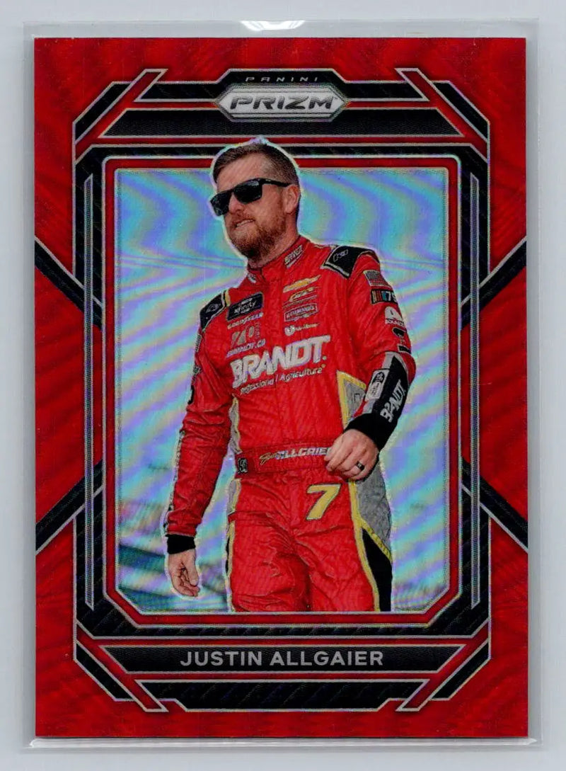 2023 Panini Prizm #61 Justin Allgaier Red Prizm JR Motorsports - Racing Card Single