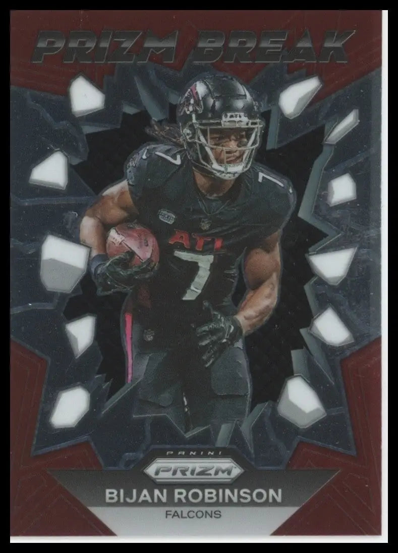 2023 Panini Prizm Prizm Break Bijan Robinson Rookie #PB-8 Atlanta Falcons Card