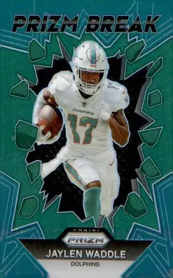 2023 Panini Prizm Prizm Break Prizms Green #PB-7 Jaylen Waddle - Football Card Single