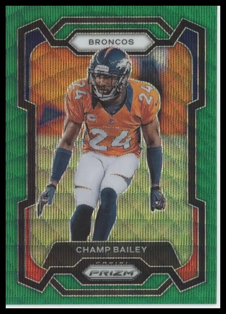 2023 Panini Prizm - Champ Bailey #91 Green Wave Prizm - Football Card Single