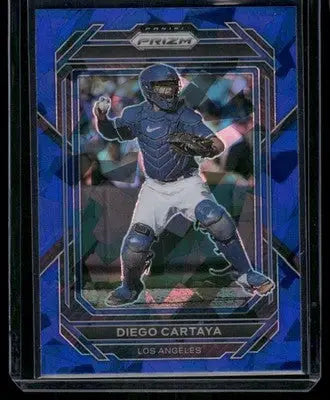 2023 Panini Prizm Diego Cartaya #No. 3 Blue Mojo Baseball - Baseball Card Single