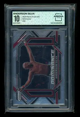 2023 Panini Prizm Dominance Anderson Silva #25 MMA Arena Club 10 - UFC/MMA Card Single