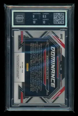 2023 Panini Prizm Dominance Anderson Silva #25 MMA Arena Club 9.5