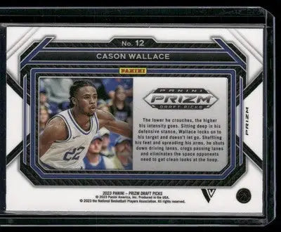 2023 Panini Prizm DP Cason Wallace #12 Draft Picks RC Variation Basketball - Basketball Card Single