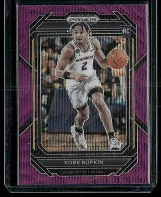 2023 Panini Prizm DP Kobe Bufkin #22 Purple Wave Basketball
