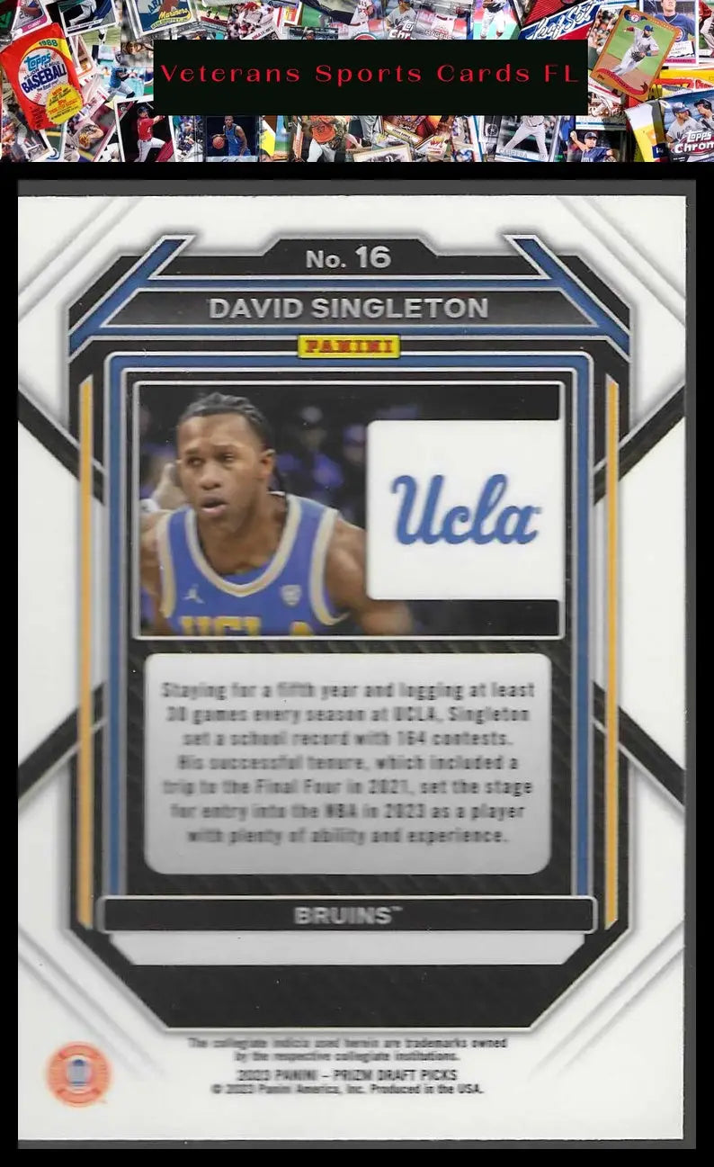 2023 Panini Prizm Draft Picks #12 Cason Wallace - Basketball Card Single