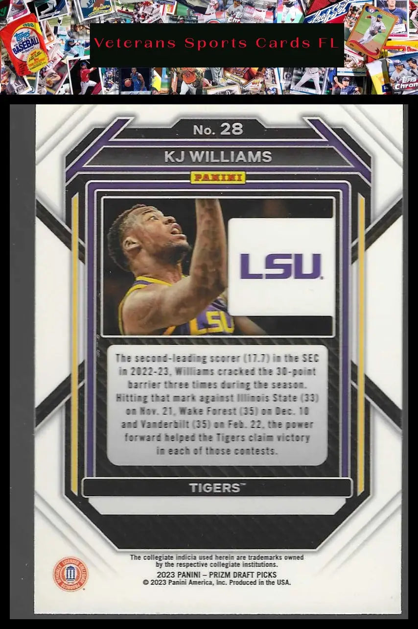 2023 Panini Prizm Draft Picks #26 Justin Edwards - Basketball Card Single