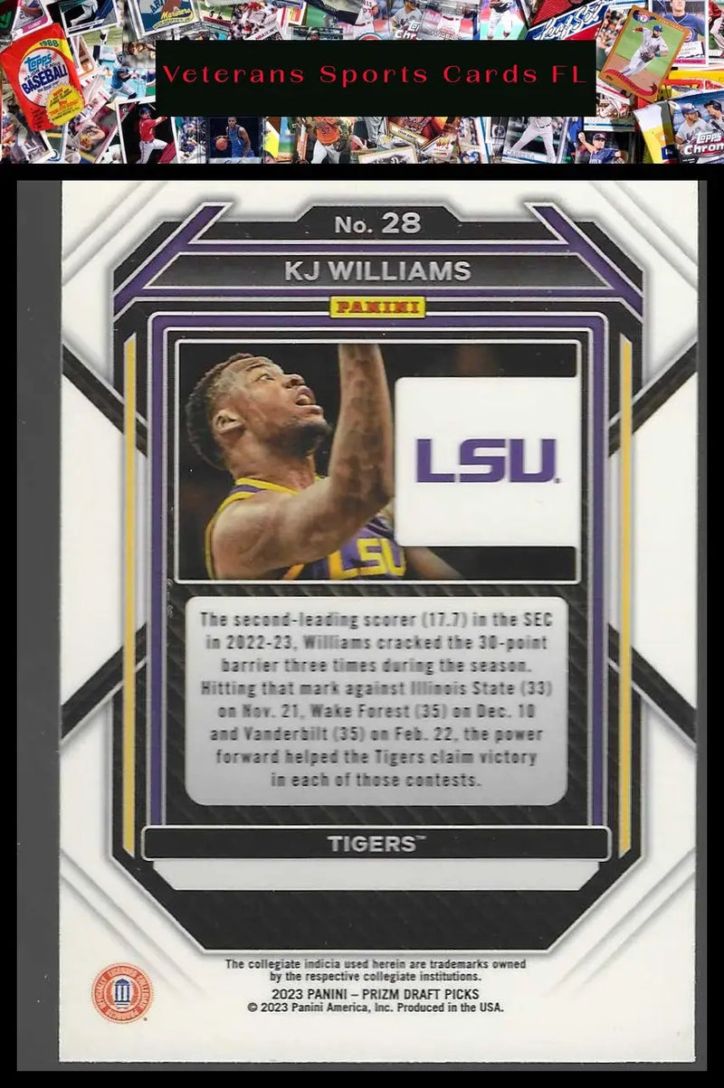 2023 Panini Prizm Draft Picks #26 Justin Edwards - Basketball Card Single