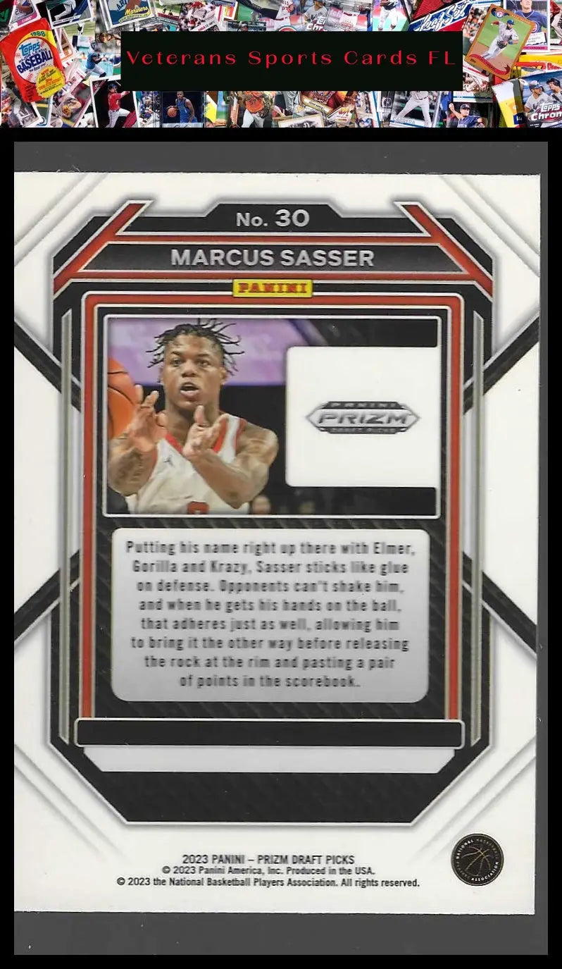 2023 Panini Prizm Draft Picks #28 KJ Williams - Basketball Card Single