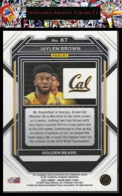 2023 Panini Prizm Draft Picks #67 Jaylen Brown
