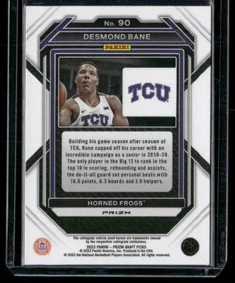 2023 Panini Prizm Draft Picks Desmond Bane #90 Draft Picks Green Basketball - Basketball Card Single