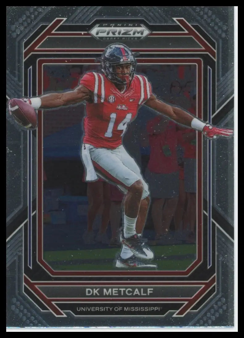 2023 Panini Prizm Draft Picks DK Metcalf 33 Ole Miss Rebels - Football Card Single