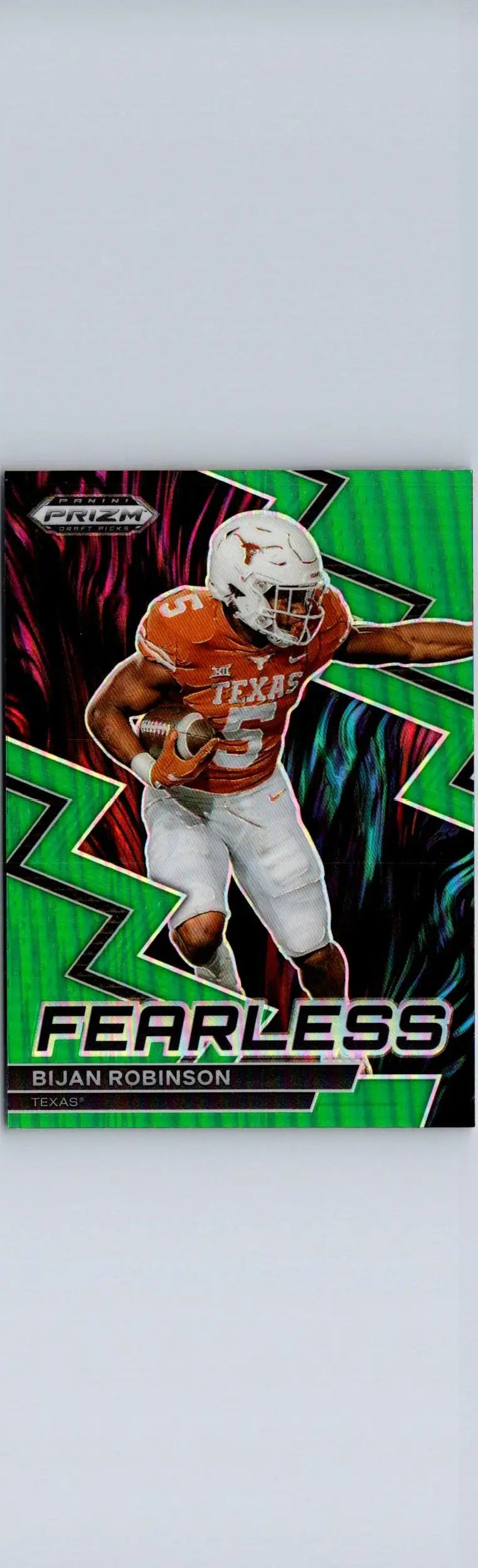 2023 Panini Prizm Draft Picks #F-21 Bijan Robinson Fearless Green - Football Card Single