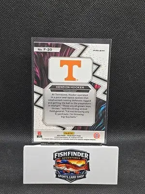 2023 Panini Prizm Draft Picks - Fearless Hendon Hooker #F-20 Red Ice Prizm (RC) - Football Card Single