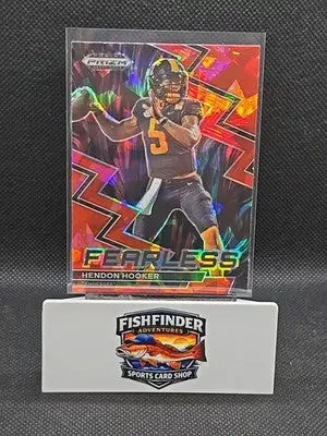 2023 Panini Prizm Draft Picks - Fearless Hendon Hooker #F-20 Red Ice Prizm (RC) - Football Card Single