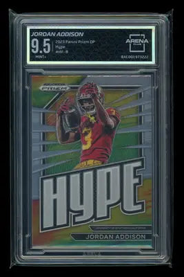 2023 Panini Prizm Draft Picks Hype Jordan Addison #HP-8 Football Arena Club 9.5
